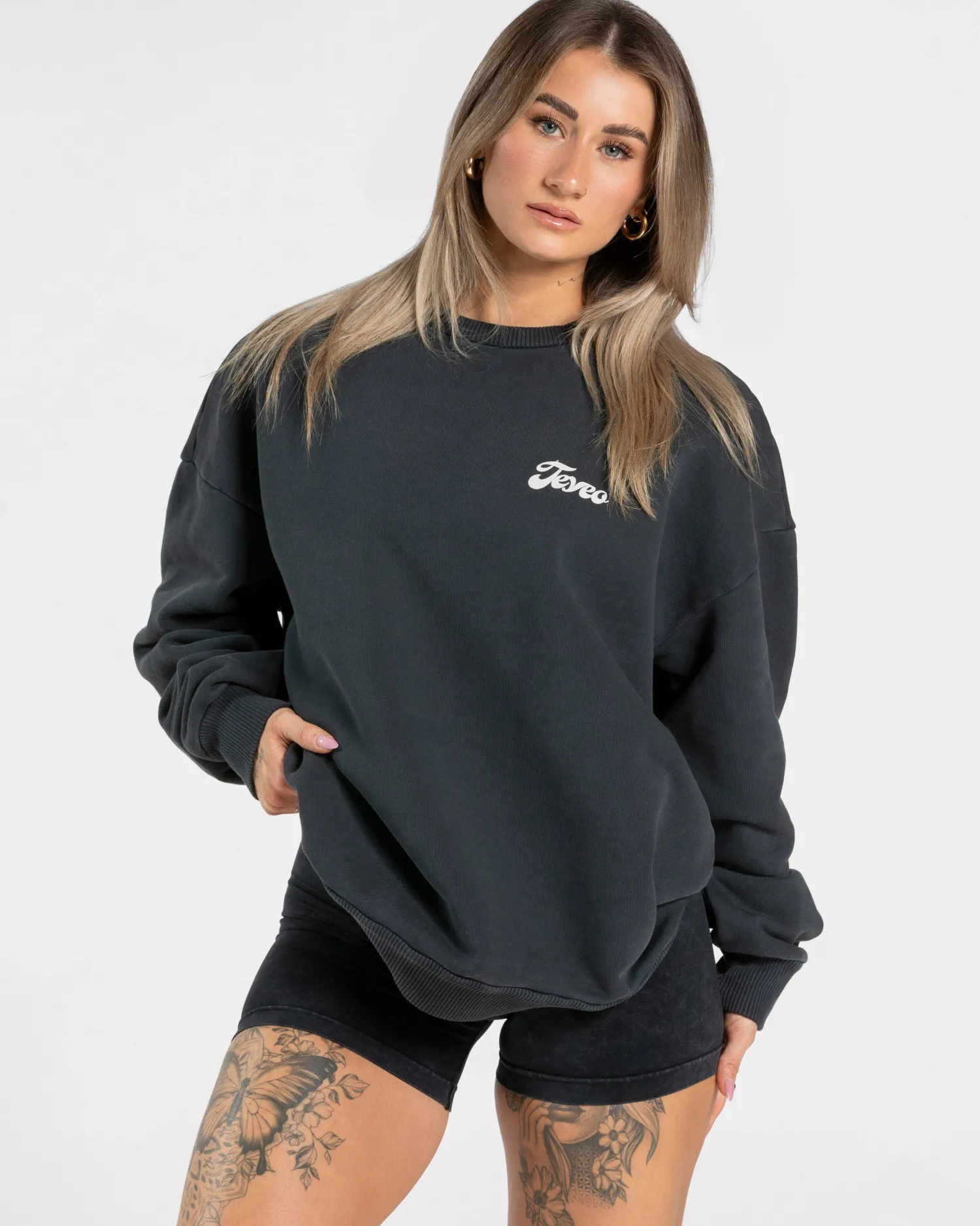 TEVEO Acid Oversized Sweater ""^Damen Hoodies & Jacken