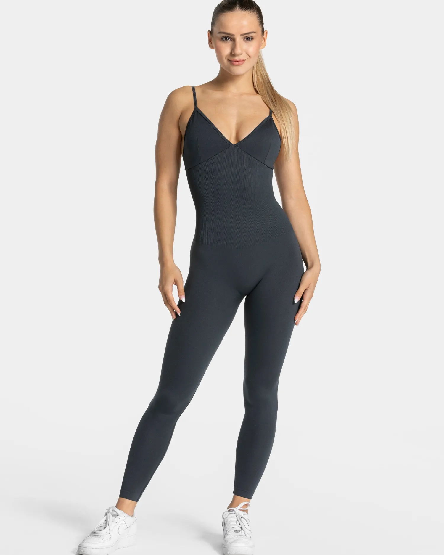 TEVEO Essence V-Back Covert Scrunch Jumpsuit ""^Damen Jumpsuits