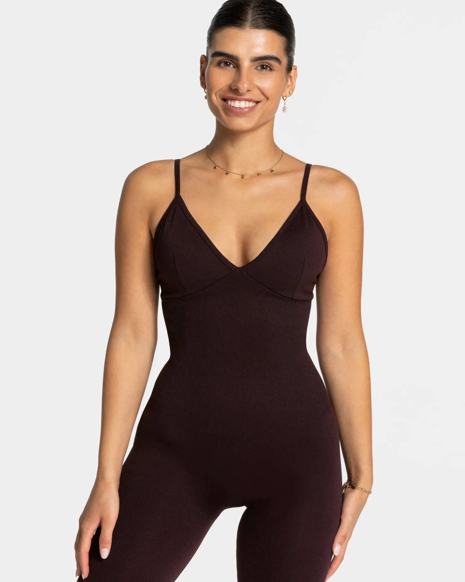 TEVEO Essence V-Back Covert Scrunch Jumpsuit ""^Damen Jumpsuits