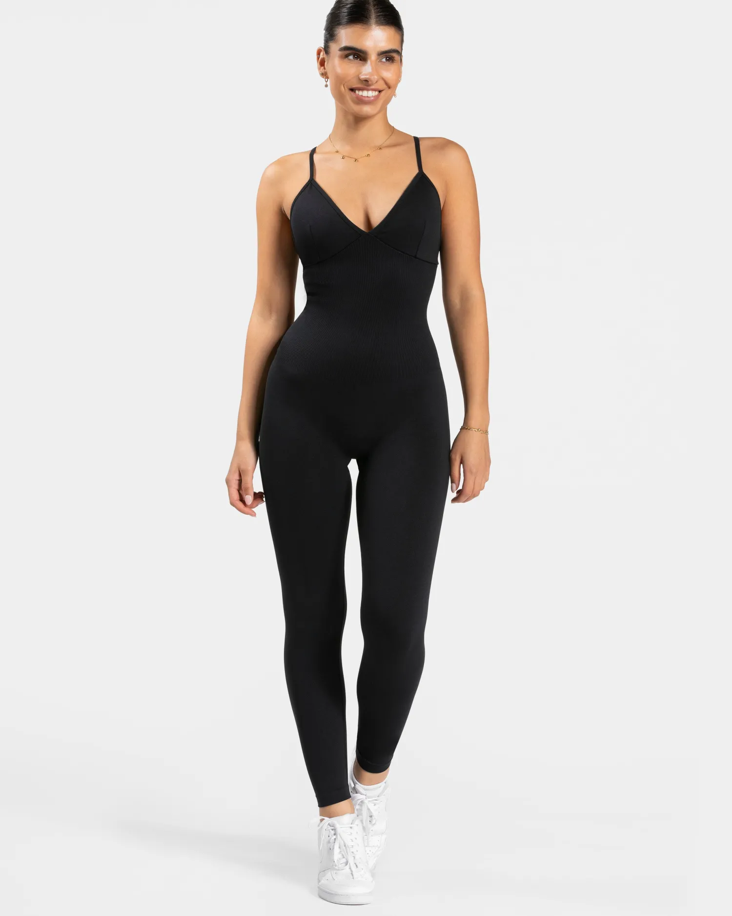 TEVEO Essence V-Back Covert Scrunch Jumpsuit ""^Damen Jumpsuits