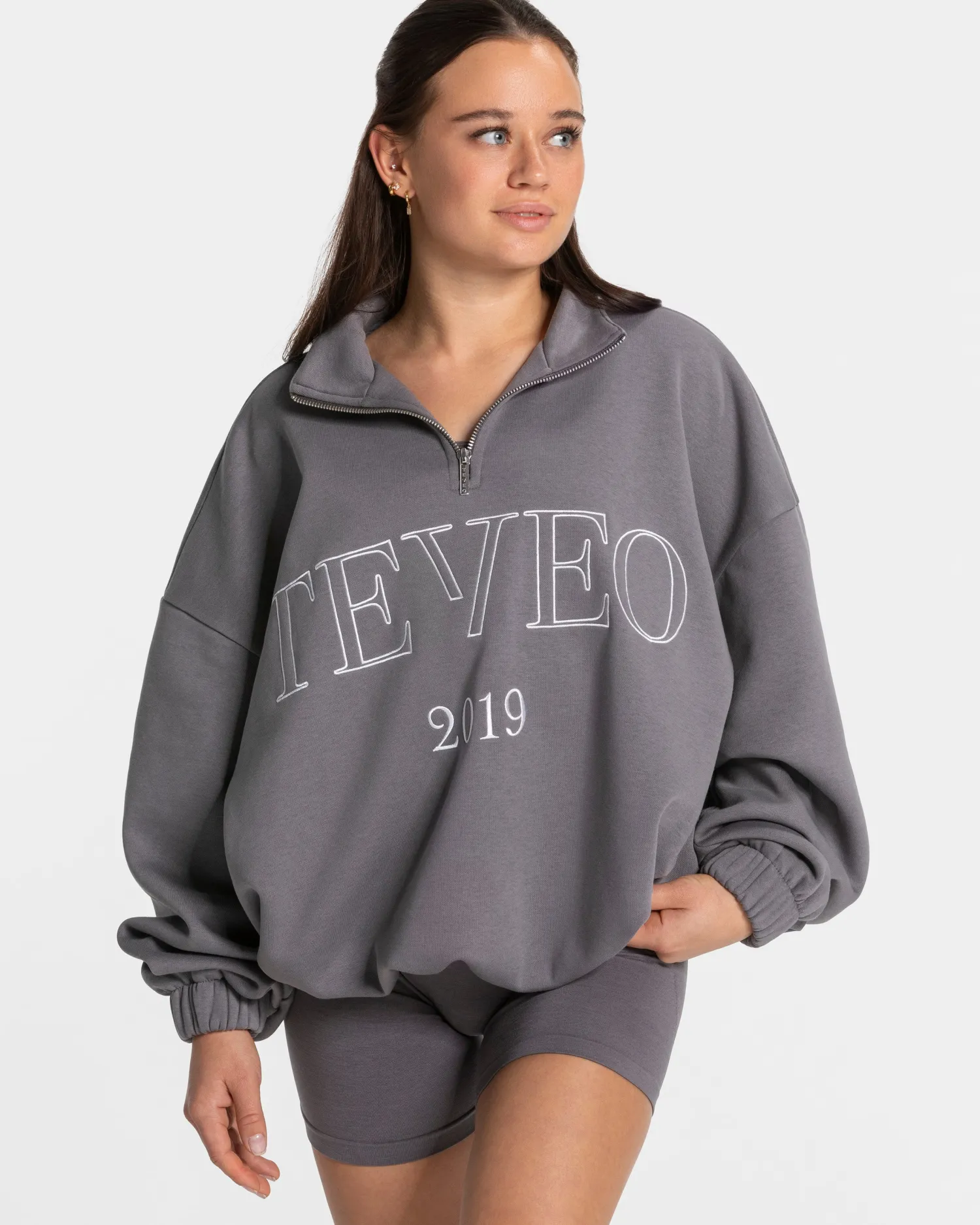 TEVEO Femme Half Zip Sweater ""^Damen Hoodies & Jacken