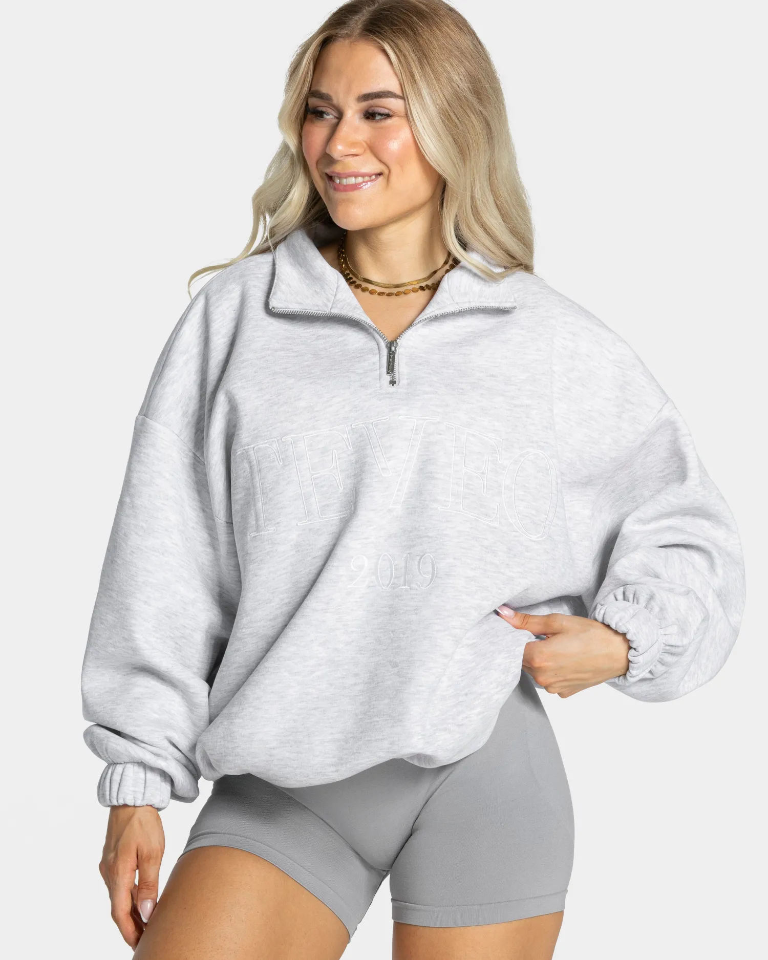 TEVEO Femme Half Zip Sweater ""^Damen Hoodies & Jacken