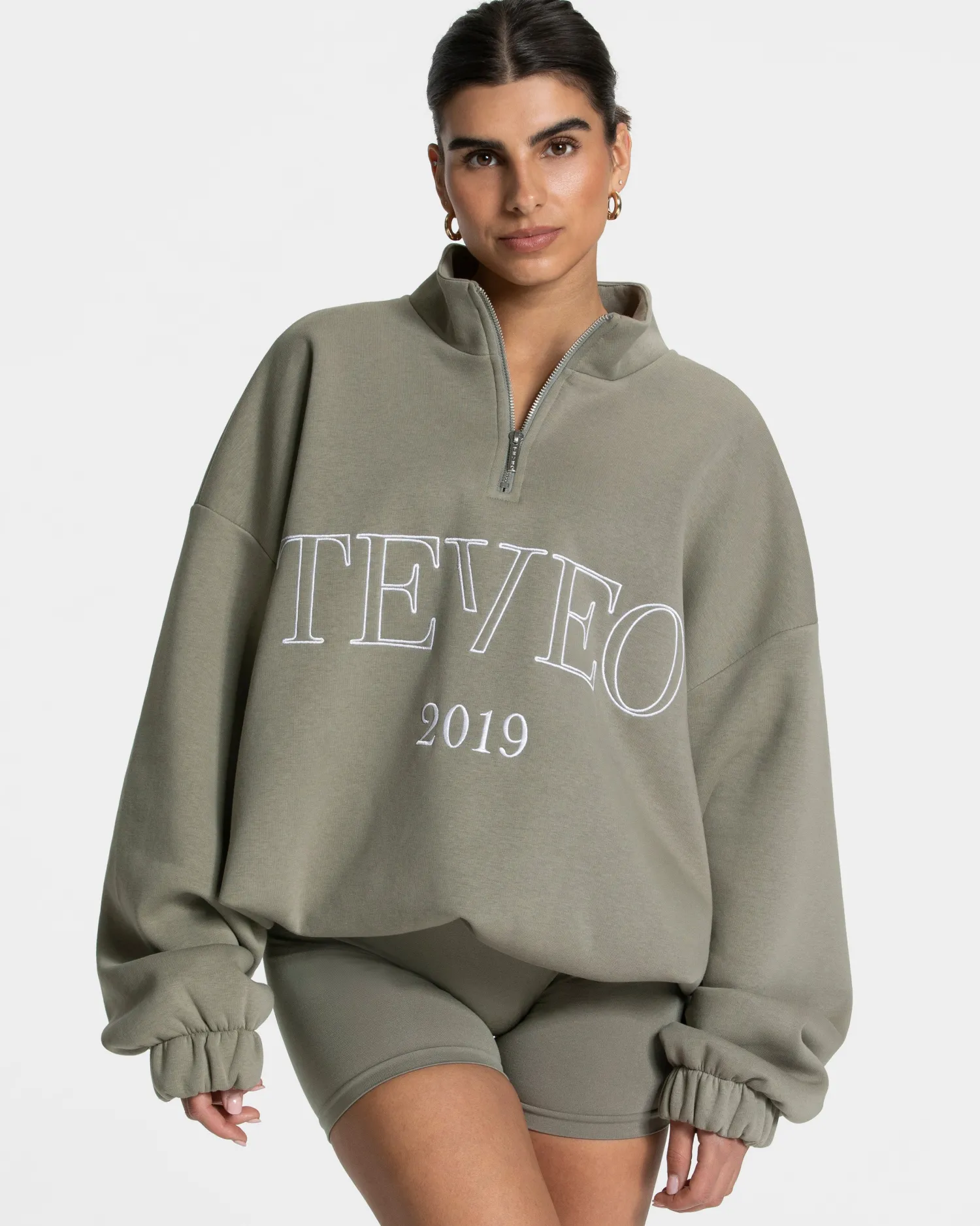 TEVEO Femme Half Zip Sweater ""^Damen Hoodies & Jacken