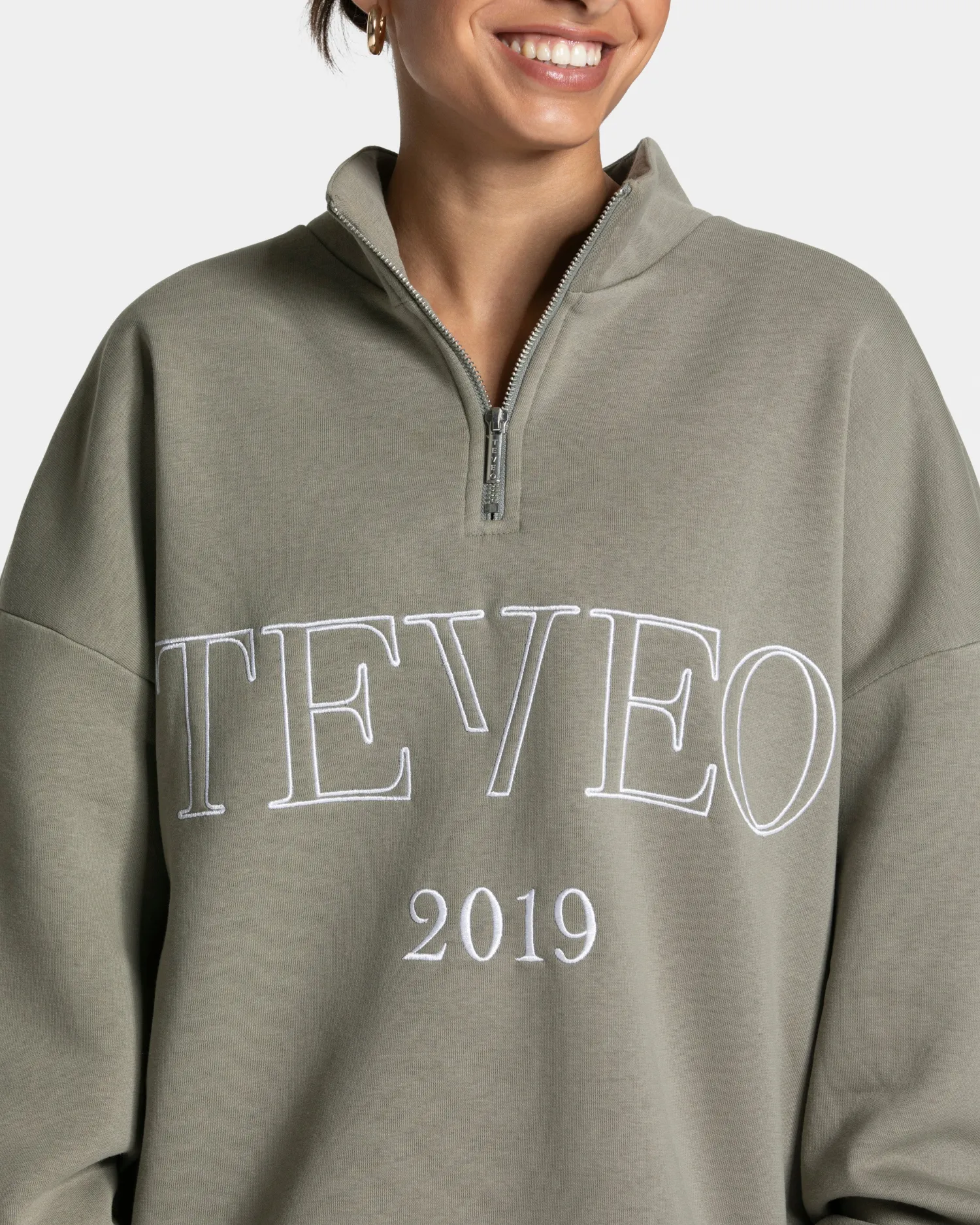 TEVEO Femme Half Zip Sweater ""^Damen Hoodies & Jacken