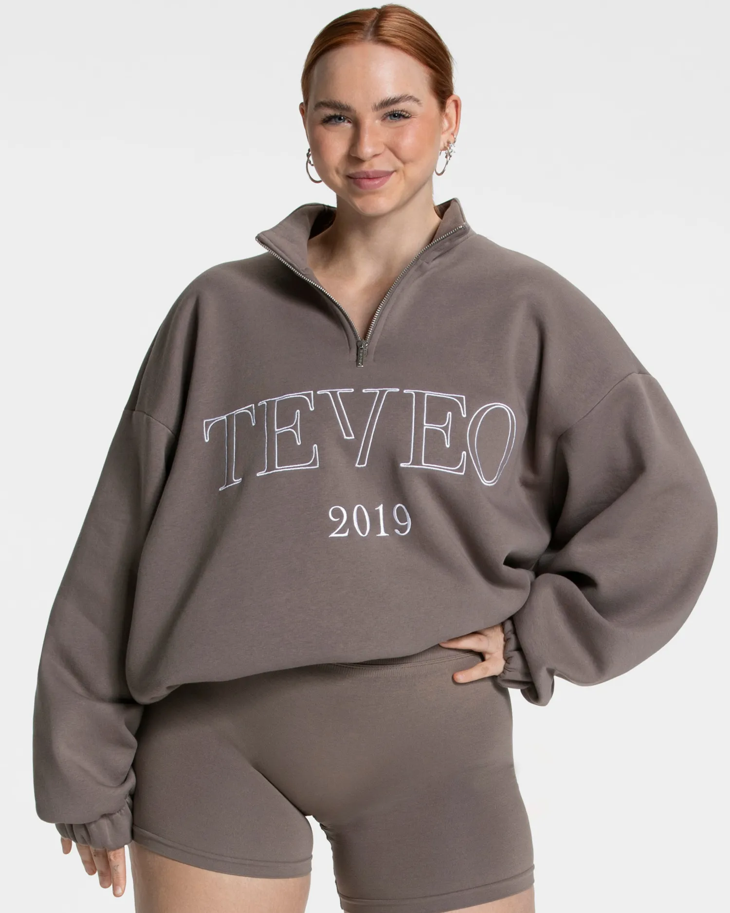 TEVEO Femme Half Zip Sweater ""^Damen Hoodies & Jacken