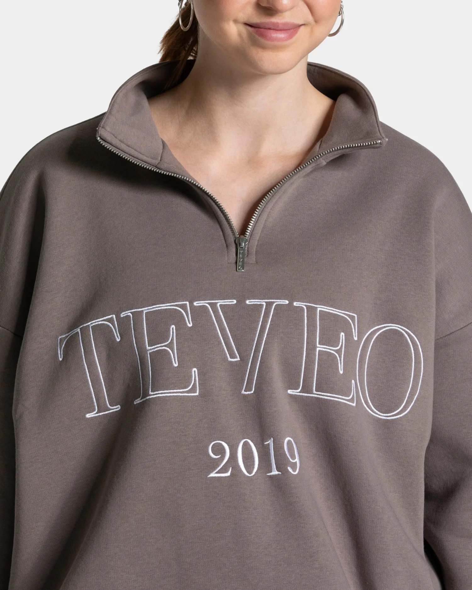 TEVEO Femme Half Zip Sweater ""^Damen Hoodies & Jacken