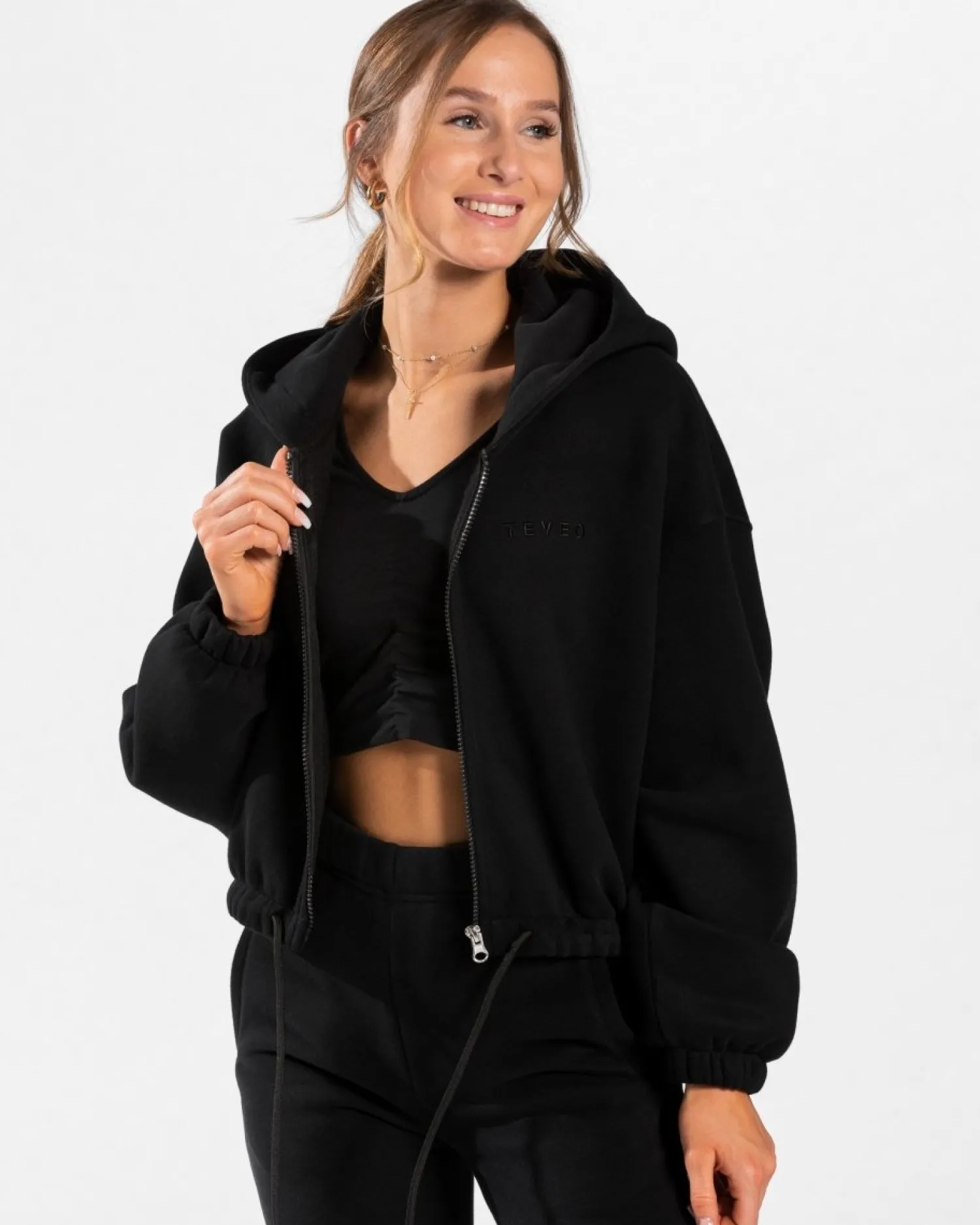 TEVEO Iconic Oversized Zip Hoodie ""^Damen Hoodies & Jacken